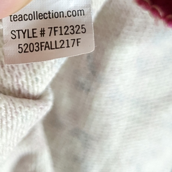 Tea Collection Ditsy Willow Dotty Drawstring Dress Floral Red Pink Purple Sz 5 - Picture 12 of 15